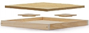 Dadant Blatt 12-raams binnendeksel hout met board
